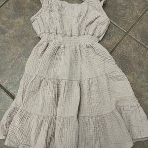 BearPaw Kids Casual Dress in Soft Beige